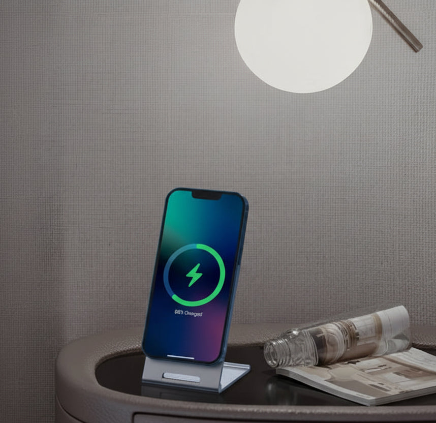 Wireless Charger for Apple Magsafe, Iphone Stand Holder for Desk, Foldable Aluminum Alloy Magnetic Wireless Charger for Apple Iphone 13 Pro Max, 13 Pro, 13, 13 Mini, 12 Pro Max, 12 Pro, 12, 12 Mini